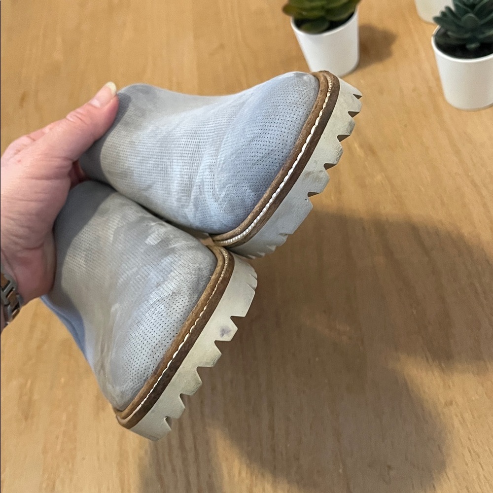 ECCO Womens Modern Tailored Slide Mule in Grey - Picture 4 of 7